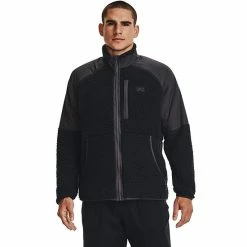 Men's Under Armour UA Legacy Sherpa Full-Zip Jacket Black