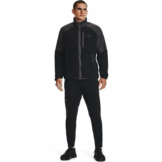 Men's Under Armour UA Legacy Sherpa Full-Zip Jacket Black 3 Men's Under Armour UA Legacy Sherpa Full-Zip Jacket Black - Image 3