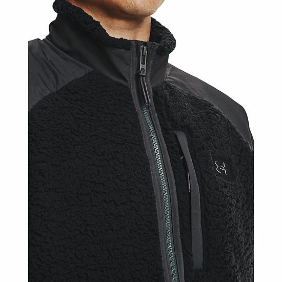 Men's Under Armour UA Legacy Sherpa Full-Zip Jacket Black 4 Men's Under Armour UA Legacy Sherpa Full-Zip Jacket Black - Image 4