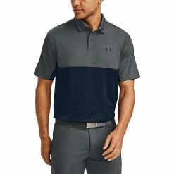 Big & Tall Under Armour Classic-Fit Performance 2.0 Colorblock Polo Black Jet Gray -Under Armour SHOP unnamed file 4938