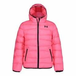 Girls 4-20 Under Armour Prime Puffer Midweight Jacket Pink Punk