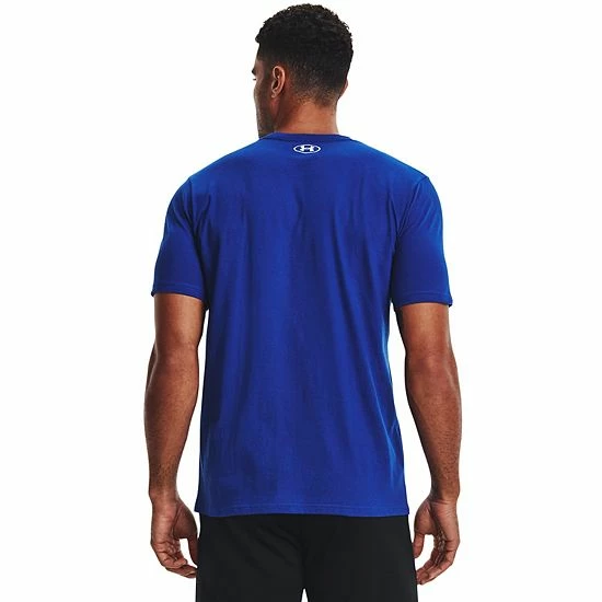 Men's Under Armour Baseball Script Tee Royal 2 Men's Under Armour Baseball Script Tee Royal - Image 2