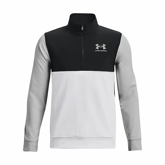 Boys 8-20 Under Armour Woven Half-Zip Pullover Blue 3 Boys 8-20 Under Armour Woven Half-Zip Pullover Blue - Image 3