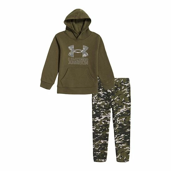 Toddler Boy Under Armour Big Logo Graphic Hoodie & Camo Jogger Pants Set 1 Toddler Boy Under Armour Big Logo Graphic Hoodie & Camo Jogger Pants Set