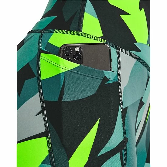 Women's Under Armour HeatGear® Printed No-Slip Waistband 7/8 Ankle Leggings Black Rose 4 Women's Under Armour HeatGear® Printed No-Slip Waistband 7/8 Ankle Leggings Black Rose - Image 4