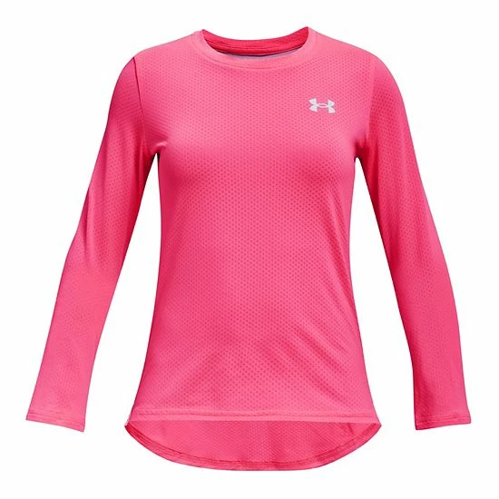 Girls 7-16 Under Armour HeatGear® Tee Black 3 Girls 7-16 Under Armour HeatGear® Tee Black - Image 3
