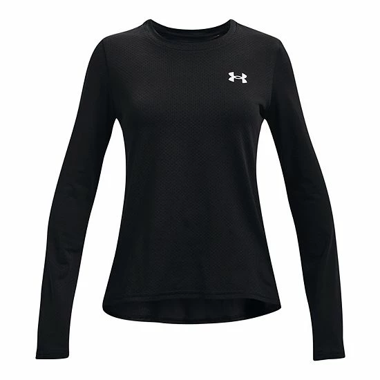 Girls 7-16 Under Armour HeatGear® Tee Black 5 Girls 7-16 Under Armour HeatGear® Tee Black - Image 5