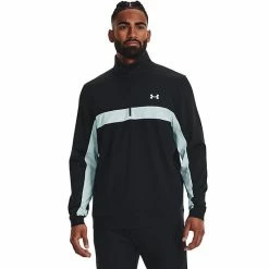 Men's Under Armour Storm Colorblock Mid-Layer Half-Zip Golf Pullover Top Black Radio Red 20 Men's Under Armour Storm Colorblock Mid-Layer Half-Zip Golf Pullover Top Black Radio Red -Under Armour SHOP unnamed file 5082