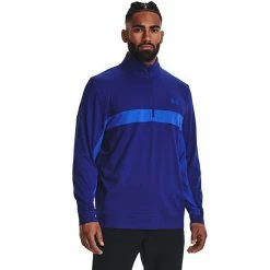 Men's Under Armour Storm Colorblock Mid-Layer Half-Zip Golf Pullover Top Black Radio Red 21 Men's Under Armour Storm Colorblock Mid-Layer Half-Zip Golf Pullover Top Black Radio Red -Under Armour SHOP unnamed file 5083