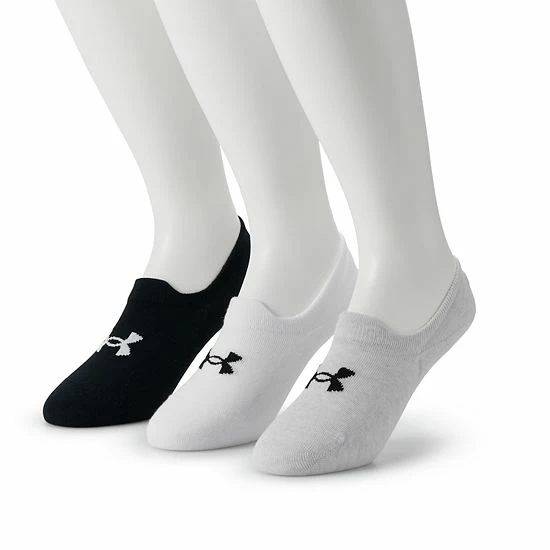 Men's Under Armour 3-pack Liner Socks Khaki Base 3 Men's Under Armour 3-pack Liner Socks Khaki Base - Image 3