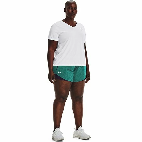 Plus Size Under Armour Play Up 3.0 Shorts Black Rose 3 Plus Size Under Armour Play Up 3.0 Shorts Black Rose - Image 3