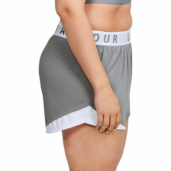 Plus Size Under Armour Play Up 3.0 Shorts Black Rose 9 Plus Size Under Armour Play Up 3.0 Shorts Black Rose - Image 9
