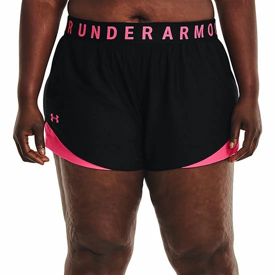 Plus Size Under Armour Play Up 3.0 Shorts Black Rose 11 Plus Size Under Armour Play Up 3.0 Shorts Black Rose - Image 11