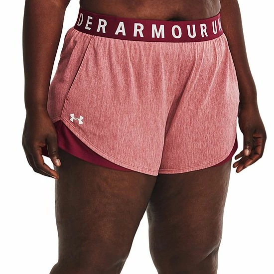 Plus Size Under Armour Play Up 3.0 Shorts Black Rose 12 Plus Size Under Armour Play Up 3.0 Shorts Black Rose - Image 12