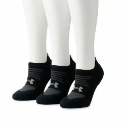 Women's Under Armour UA 3 Pack No Show Play Up Tab Socks Fuse Teal Ast -Under Armour SHOP unnamed file 5177