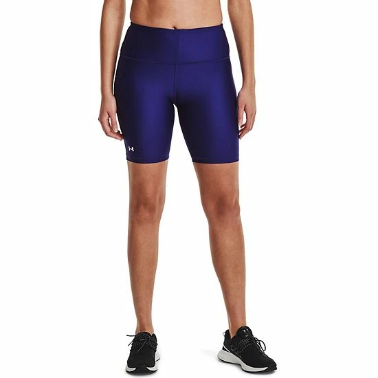 Women's Under Armour HeatGear® 8-in. Bike Shorts Versa Blue 3 Women's Under Armour HeatGear® 8-in. Bike Shorts Versa Blue - Image 3