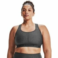Plus Size Under Armour Crossback 2.0 Medium-Impact Sports Bra Cerise