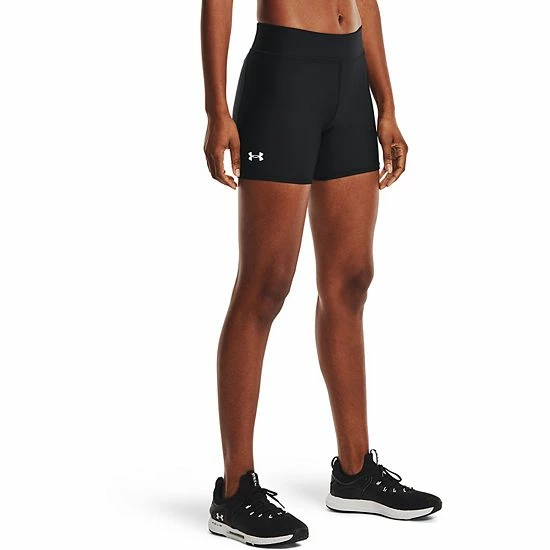 Women's Under Armour HeatGear® Midrise Bike Shorts Purple 2 Women's Under Armour HeatGear® Midrise Bike Shorts Purple - Image 2