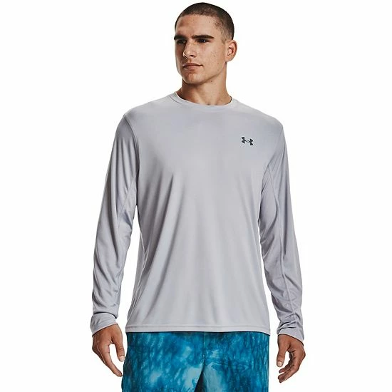 Men's Under Armour Drift Tide UA Tech™ Knit Crewneck Tee Downpour Gray 11 Men's Under Armour Drift Tide UA Tech™ Knit Crewneck Tee Downpour Gray - Image 11