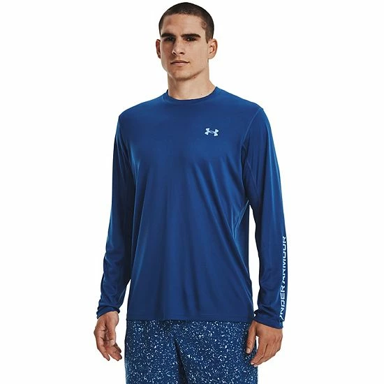 Men's Under Armour Drift Tide UA Tech™ Knit Crewneck Tee Downpour Gray 14 Men's Under Armour Drift Tide UA Tech™ Knit Crewneck Tee Downpour Gray - Image 14