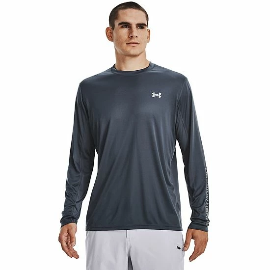 Men's Under Armour Drift Tide UA Tech™ Knit Crewneck Tee Downpour Gray 15 Men's Under Armour Drift Tide UA Tech™ Knit Crewneck Tee Downpour Gray - Image 15