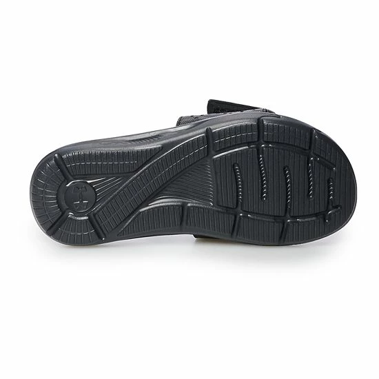 Under Armour Ignite VI Kids' Slide Sandals White Black Black 4 Under Armour Ignite VI Kids' Slide Sandals White Black Black - Image 4