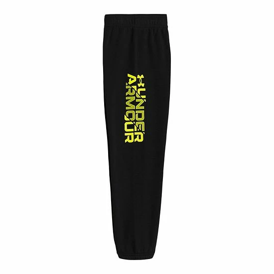 Boys 4-7 Under Armour Black & Yellow Logo Graphic Hoodie & Wordmark Jogger Pants Set 2 Boys 4-7 Under Armour Black & Yellow Logo Graphic Hoodie & Wordmark Jogger Pants Set - Image 2