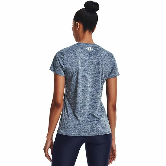 Women's Under Armour Tech™ Twist V-Neck Tee Black 2 Women's Under Armour Tech™ Twist V-Neck Tee Black - Image 2