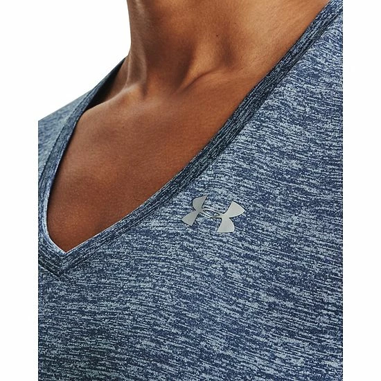 Women's Under Armour Tech™ Twist V-Neck Tee Black 4 Women's Under Armour Tech™ Twist V-Neck Tee Black - Image 4