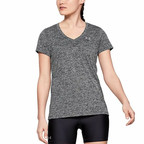 Women's Under Armour Tech™ Twist V-Neck Tee Black 10 Women's Under Armour Tech™ Twist V-Neck Tee Black - Image 10