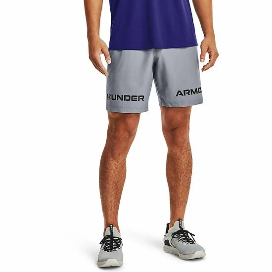 Big & Tall Under Armour Graphic Wordmark Woven Shorts Pitch Gray Red 6 Big & Tall Under Armour Graphic Wordmark Woven Shorts Pitch Gray Red - Image 6