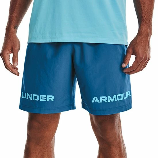 Big & Tall Under Armour Graphic Wordmark Woven Shorts Pitch Gray Red 12 Big & Tall Under Armour Graphic Wordmark Woven Shorts Pitch Gray Red - Image 12