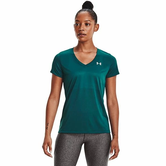 Women's Under Armour Tech™ Twist V-Neck Tee Black 14 Women's Under Armour Tech™ Twist V-Neck Tee Black - Image 14