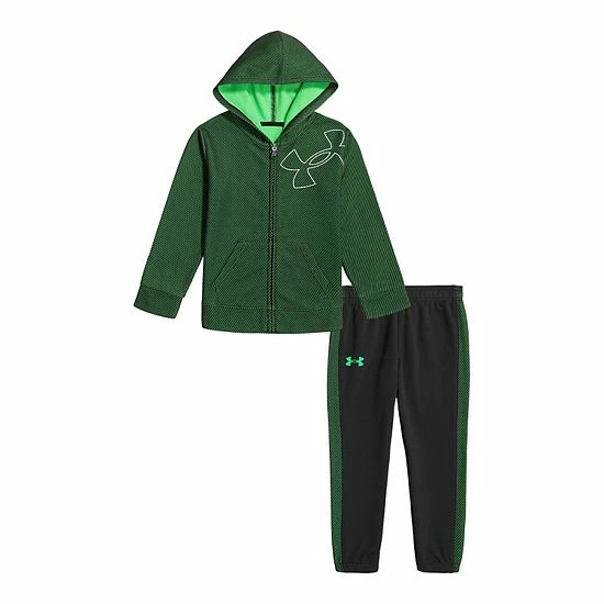 Toddler Boy Under Armour Mesh & Fleece Zip-Up Logo Hoodie & Jogger Pants Set 1 Toddler Boy Under Armour Mesh & Fleece Zip-Up Logo Hoodie & Jogger Pants Set