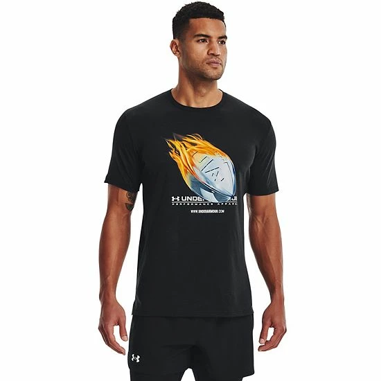 Men's Under Armour Football Game Mode Tee White 6 Men's Under Armour Football Game Mode Tee White - Image 6