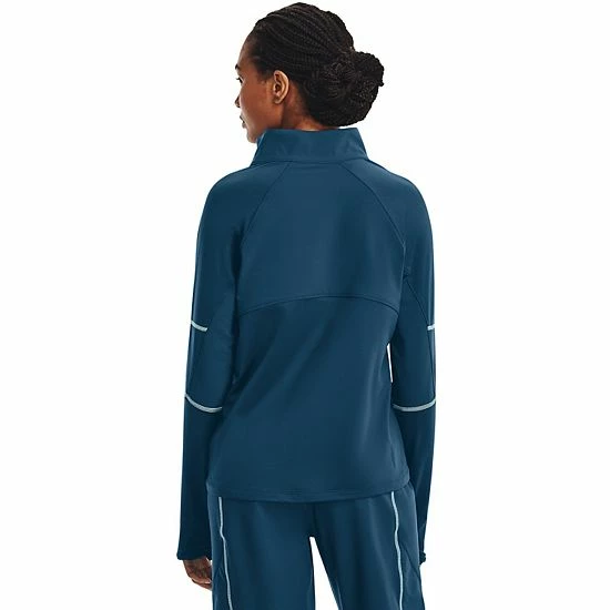 Women's Under Armour Train Cold Weather Jacket Petrol Blue 2 Women's Under Armour Train Cold Weather Jacket Petrol Blue - Image 2