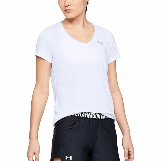 Women's Under Armour Tech™ Twist V-Neck Tee Black 18 Women's Under Armour Tech™ Twist V-Neck Tee Black - Image 18