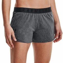 Women's Under Armour Play Up 3.0 Shorts Black Heather