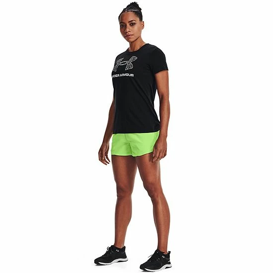 Women's Under Armour Play Up 3.0 Shorts Black Heather 3 Women's Under Armour Play Up 3.0 Shorts Black Heather - Image 3