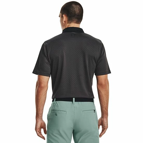 Men's Under Armour Patterned Performance Golf Polo White 2 Men's Under Armour Patterned Performance Golf Polo White - Image 2