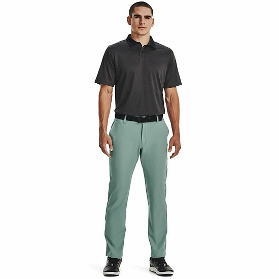 Men's Under Armour Patterned Performance Golf Polo White 4 Men's Under Armour Patterned Performance Golf Polo White - Image 4
