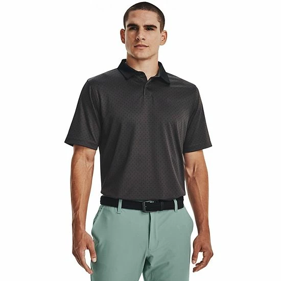Men's Under Armour Patterned Performance Golf Polo White 6 Men's Under Armour Patterned Performance Golf Polo White - Image 6