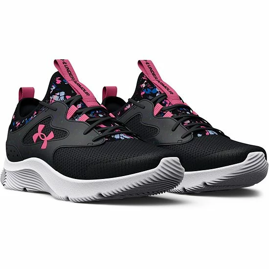 Under Armour UA Infinity 2.0 Big Kids' Printed Running Shoes Black 3 Under Armour UA Infinity 2.0 Big Kids' Printed Running Shoes Black - Image 3