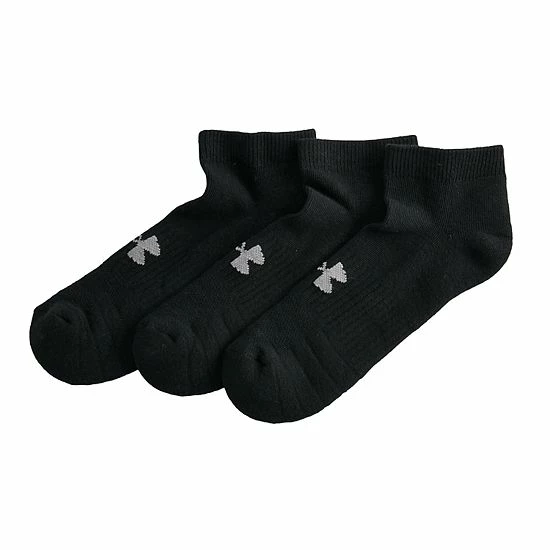 Men's Under Armour 3-pack Low-Cut Training Socks Black 2 Men's Under Armour 3-pack Low-Cut Training Socks Black - Image 2