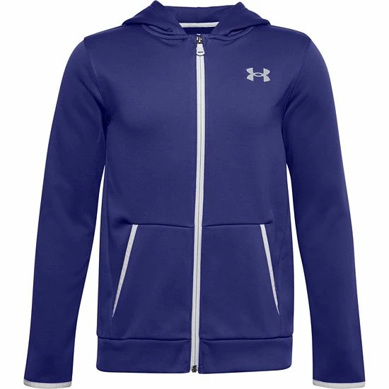 Boys 8-20 Under Armour Armour Fleece® Full Zip Hoodie Dark Teal 6 Boys 8-20 Under Armour Armour Fleece® Full Zip Hoodie Dark Teal - Image 6