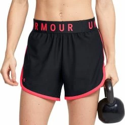 Women's Under Armour Play Up Shorts Black Pink -Under Armour SHOP unnamed file 5639