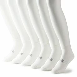 Men's Big & Tall Under Armour 6-Pack Training Cotton Low-Cut Socks Black