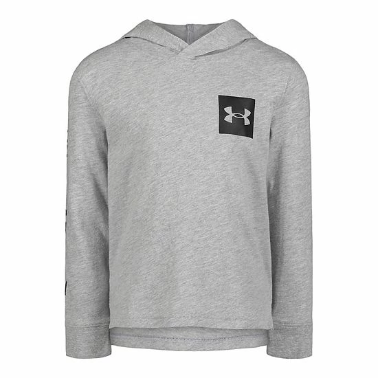 Boys 4-7 Under Armour Streetwear Logo Long Sleeve Hooded Tee 1 Boys 4-7 Under Armour Streetwear Logo Long Sleeve Hooded Tee