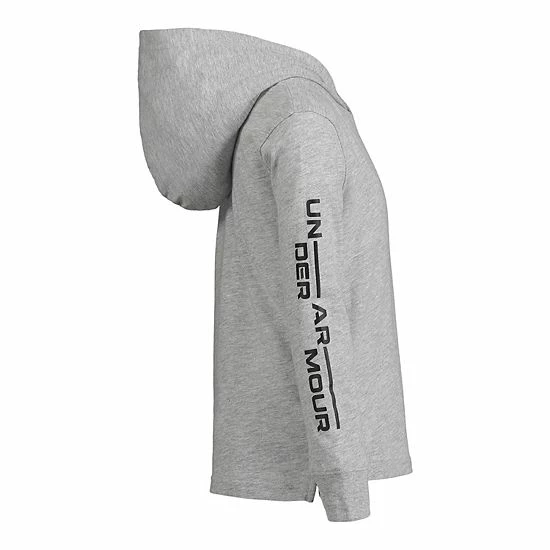 Boys 4-7 Under Armour Streetwear Logo Long Sleeve Hooded Tee 2 Boys 4-7 Under Armour Streetwear Logo Long Sleeve Hooded Tee - Image 2
