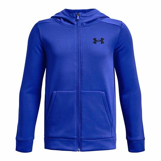 Boys 8-20 Under Armour Armour Fleece® Full Zip Hoodie Dark Teal 12 Boys 8-20 Under Armour Armour Fleece® Full Zip Hoodie Dark Teal - Image 12